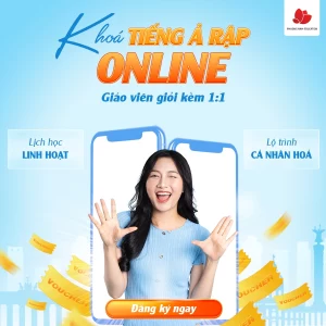 Khoá tiếng Ả Rập online 1 kèm 1